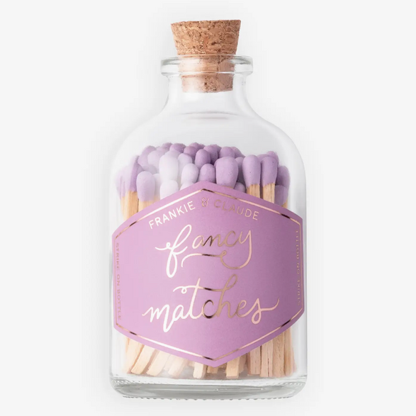 Fancy Matches: Lavender Small Match Jar