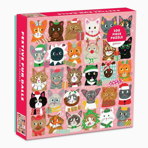 Festive Furballs Puzzle (500 pieces)