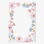 Pink + Blue Floral Notepad