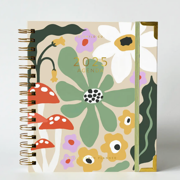 2025 Planner: Floral Mushroom