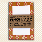 Floral Checkered Notepad