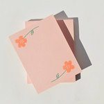 Pink Flower Notepad