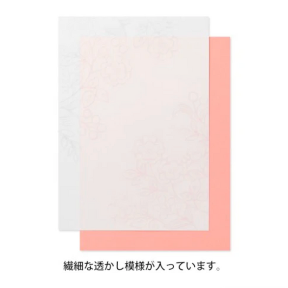 Midori Flowers Fountain Pen Letter Pad