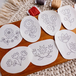 Folk Flowers Embroidery Design Pack