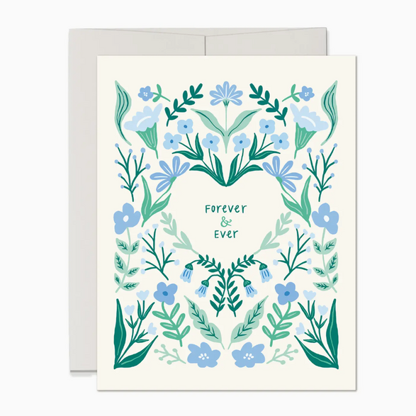 Forever and Ever Floral Heart