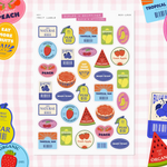 Fresh Fruit Sticker Sheet