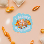 Regret Nothing Corgi Sticker