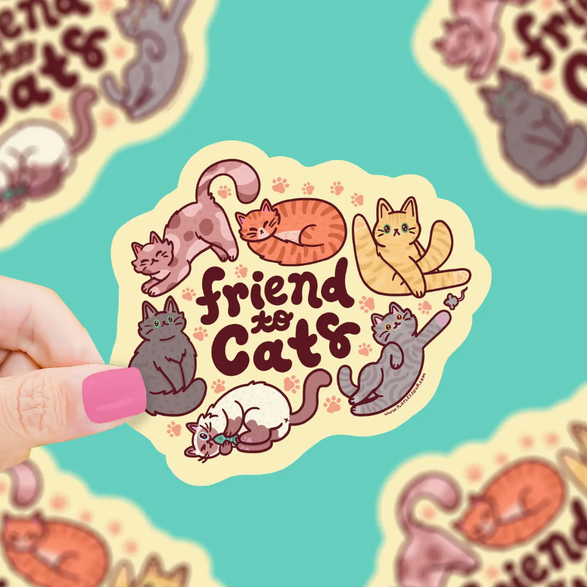 Friend to Cats Sticker