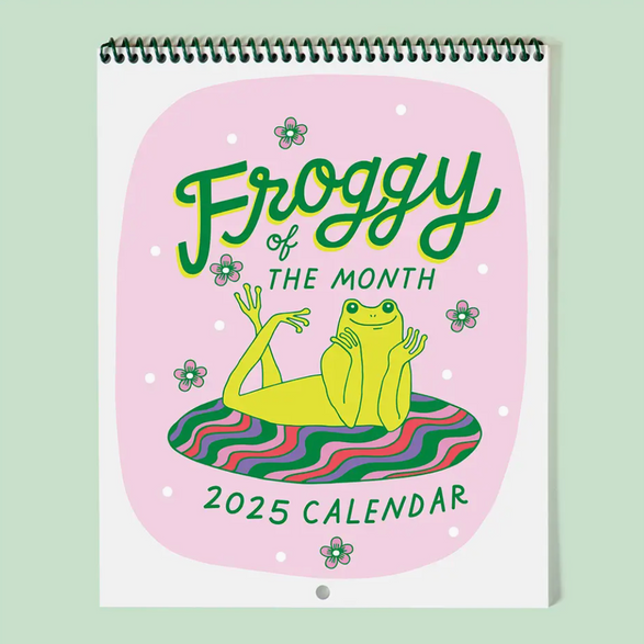 2025 Froggy of the Month Calendar