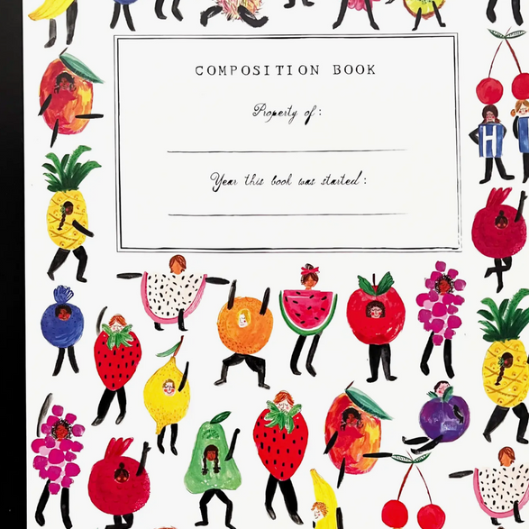 Lined Composition Book: Fruity