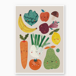 8.5x11.5 Art Print: Fruits and Veggies