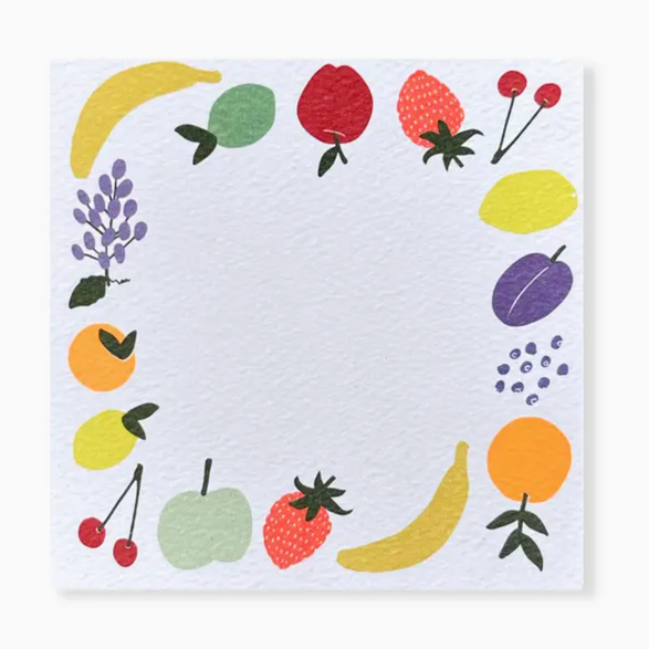 Mini Fruit Flat Notecard Set
