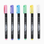 Fudenosuke Pastel Brush Pen - Set of 6