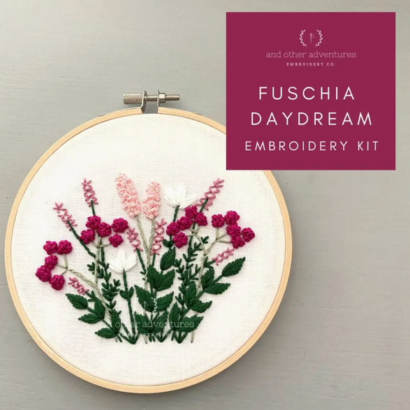 Embroidery Kit: Fuschia Daydream
