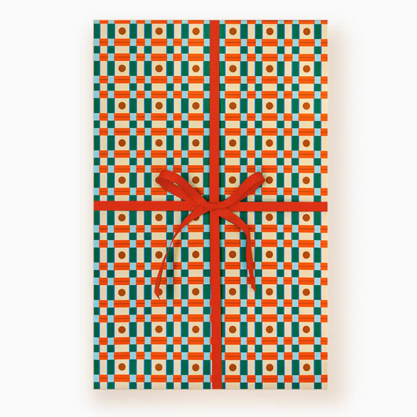 Muchachi: Geometric Gift Wrap Roll of 3