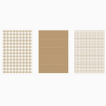 Masté Sticky Notes - Set of 30 (Gingham Browns)