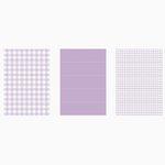 Masté Sticky Notes - Set of 30 (Gingham Purples)