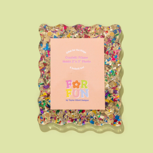 Confetti Magnetic Frame - Gold Confetti