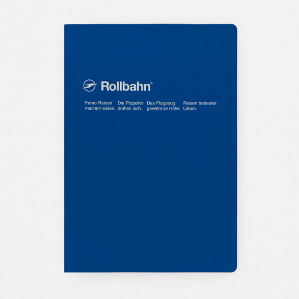A5 Graph Rollbahn Notebook: Blue