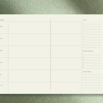 Undated Weekly Planner - Green