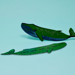 Green Whale Sail With Me Bookmark