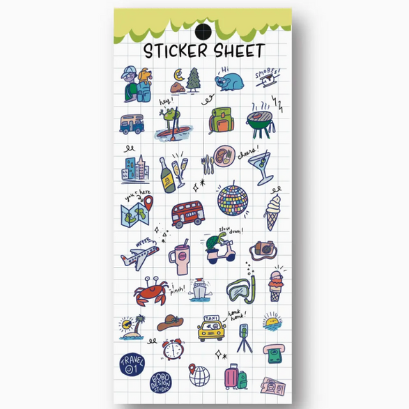 Travel 01 Planner Sticker Sheet