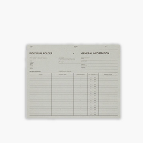 Paper File Grey Grey File Folder - 2 sizes – The Paper + Craft Pantry