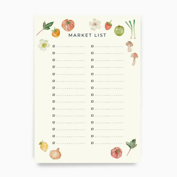 Grocery List Notepad