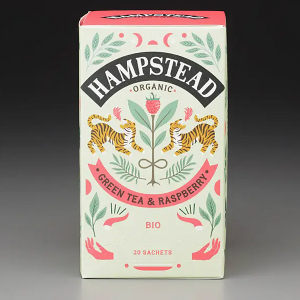 Hampstead Organic Green Tea & Raspberry Tea Set