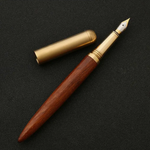 Handmade Wood + Brass Fountain Pen - Cherry