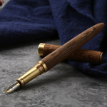 Handmade Wood + Brass Fountain Pen - Wenge