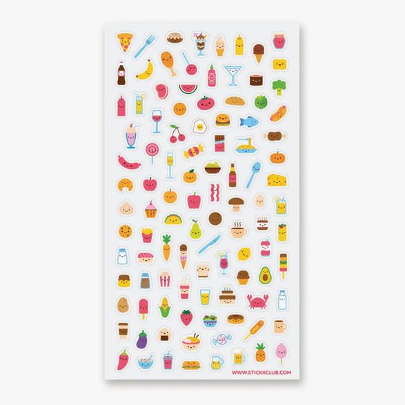 Happy Foods Sticker Sheet