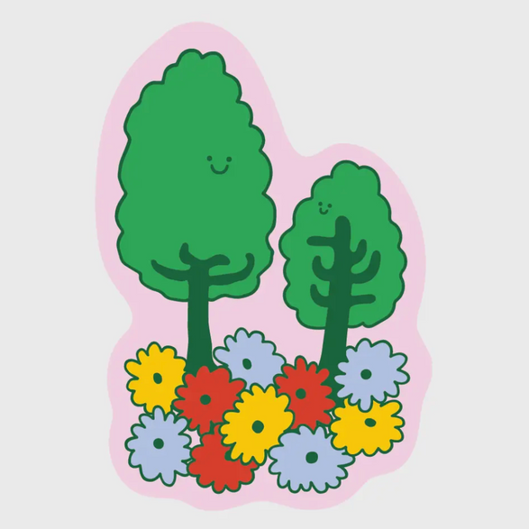 Happy Trees Sticker