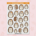 Hedgehogs Sticker Sheet