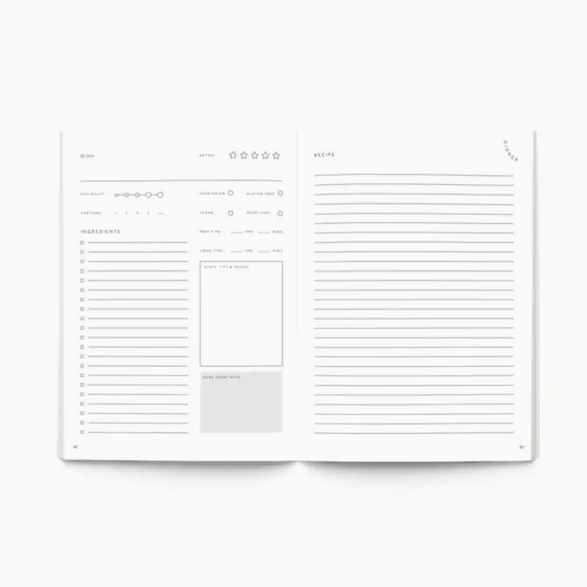 Herb Garden Recipe Journal Notebook