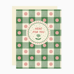 Here For You Green Gingham