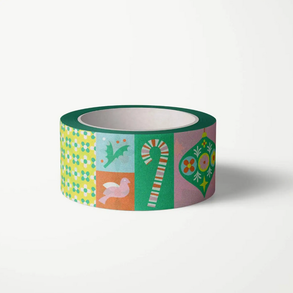 Holiday Block Washi Tape (25mm)