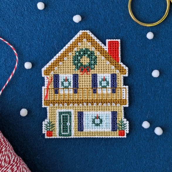 Cross Stitch Kit: Holiday Chalet