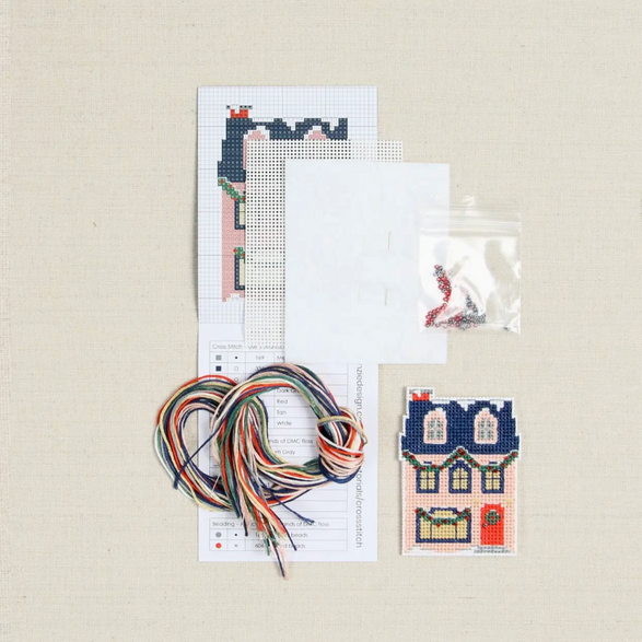 Cross Stitch Kit: Holiday Cottage