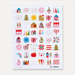 Decorative Art Stamp Sheet - Holiday Icons