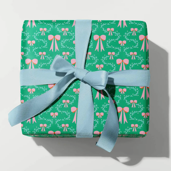 My Darlin': Holly and Bows Gift Wrap Roll of 3