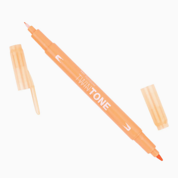 Twin Tone Dual Tip Marker Pen - 28 color options
