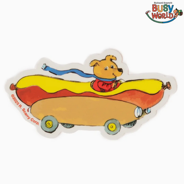 Hot Dog Car Sticker