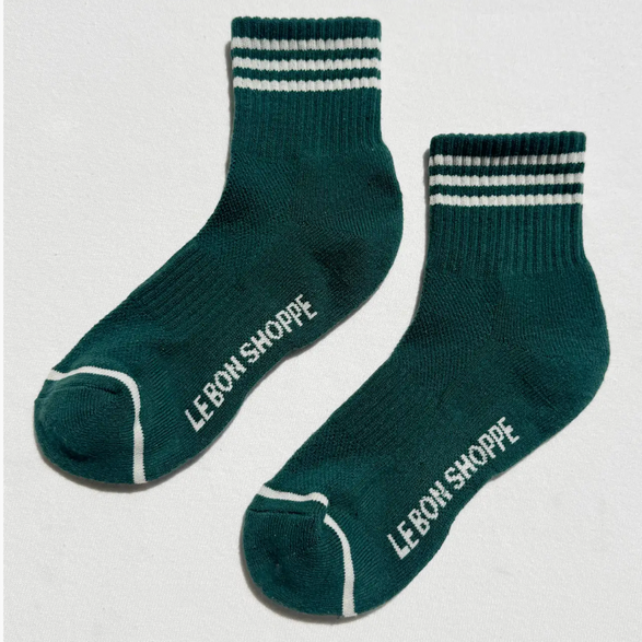 Hunter Green Girlfriend Socks