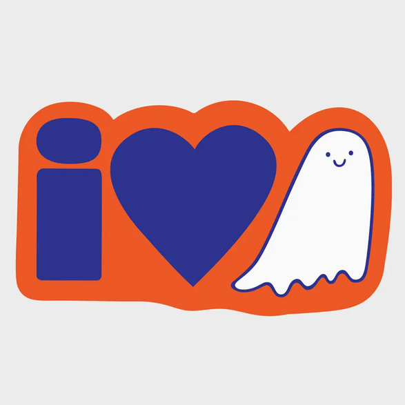 I Heart Ghosts Sticker