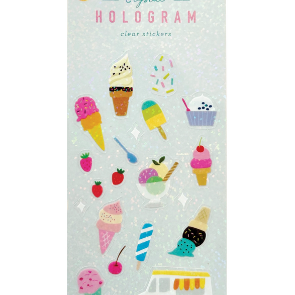 Ice Cream Hologram Sticker Sheet