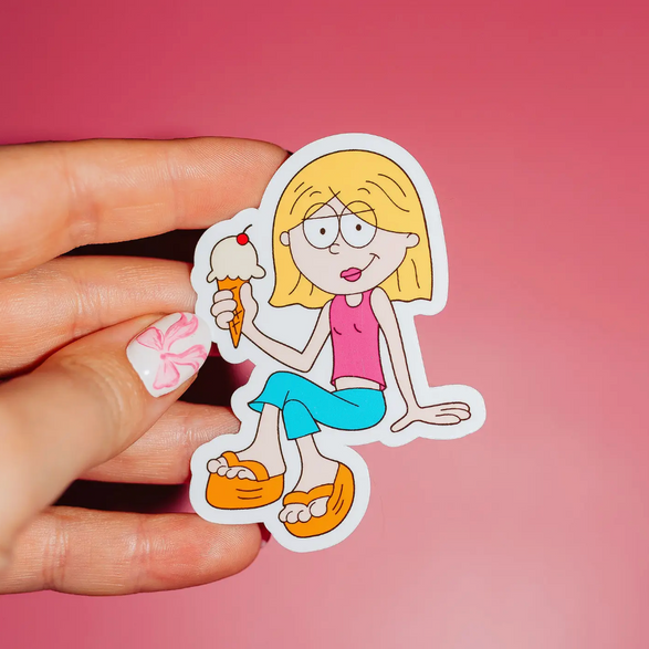 Ice Cream Girl Sticker