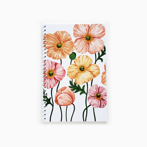 Lined Notebook: Icelandic Poppies