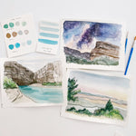 08.10.25 Intro to Watercolor Landscapes Workshop Ticket (In-Studio)