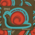 Going Slow Snail  Sticker